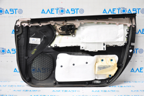 Door trim card front left Toyota Avalon 13-18 XLE black, armrest leather black, scratch