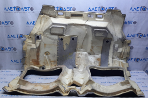 Rear floor covering Dodge Journey 11 - black, scuffs, torn lining, dry cleaning