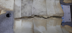 Rear floor covering Dodge Journey 11 - black, scuffs, torn lining, dry cleaning
