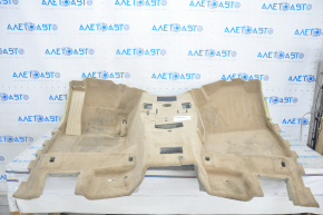 Front floor covering BMW X3 F25 11-17 beige, dry cleanable
