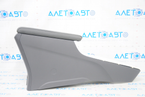 Console center armrest and cup holders Toyota Prius 50 16-18 gray cloth, scratches