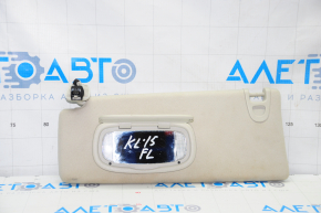 Left visor Jeep Cherokee KL 14-18 gray, with control, without hook, for dry cleaning