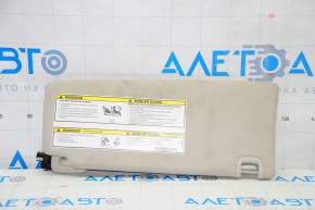 Left visor Jeep Cherokee KL 14-18 gray, without hook, for dry cleaning