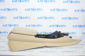 Central console armrest and cup holders BMW X3 F25 11-17 leather beige