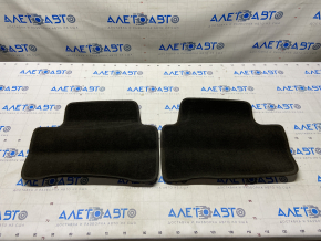 Set of floor mats Cadillac ATS 13- cloth black, burn