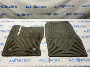 Set of floor mats for Ford Escape MK3 13- rubber gray, WatherTech
