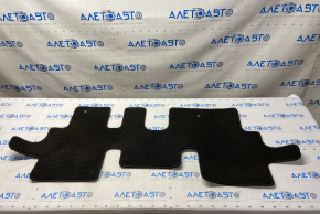 Set of floor mats for Nissan Pathfinder 13-20, cloth, black, dry-cleanable