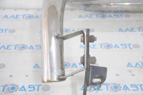 Front bumper guard Toyota Highlander 08-13 chrome, complete with brackets, dented, bumps, bent mount