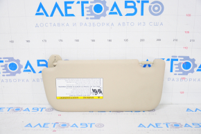 Right sun visor for Toyota Prius 50 16-22 beige, without hook
