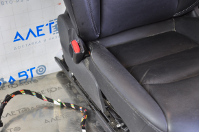 Tesla Model 3 18 driver's seat - black leather, with airbag, electric, heated, with tensioner, scratches on plastic, stains