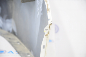 Rear bumper bare Toyota Prius 50 16-18 without parking sensors, white, broken fasteners
