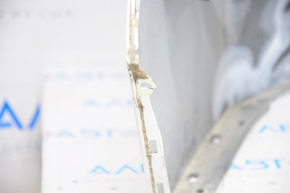 Rear bumper bare Toyota Prius 50 16-18 without parking sensors, white, broken fasteners