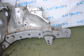 Front left quarter Toyota Highlander 08-13 silver, dented pillar