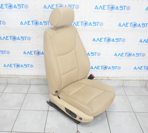 Passenger seat BMW X3 F25 11-17 with AIRBAG, leather beige, electric, heated