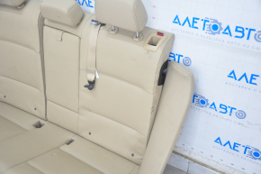 Rear row of seats 2nd row BMW X3 F25 11-17 beige leather, needs cleaning, torn