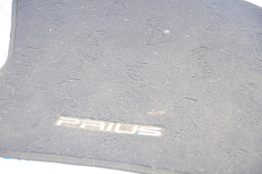 Set of floor mats for Toyota Prius 50 16-22 cloth black, for cleaning