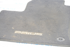 Set of floor mats for Toyota Prius 50 16-22 cloth black, for cleaning