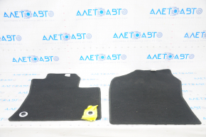 Set of floor mats for Toyota Prius 50 16-22 cloth black, for cleaning