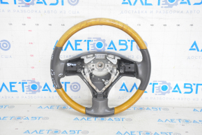 Naked steering wheel Lexus RX300 RX330 RX350 RX400h 04-09 leather black, with wood, worn