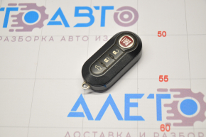 Fiat 500L 14 key - 3 buttons, chrome worn, buttons defective
