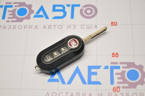 Fiat 500L 14 key - 3 buttons, chrome worn, buttons defective