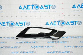 Front bumper grille right Ford Fusion mk5 17-18 under fog lights LED gloss, with chrome molding