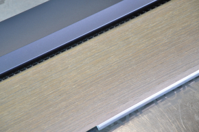 Tesla Model 3 18 Upper Front Panel Trim - Woodgrain, Bulged