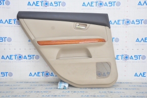 Door trim card rear left Lexus RX300 RX330 RX350 RX400H 04-09 beige, tear