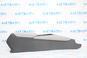 Console central armrest Honda Accord 18-22 gray leather, with air duct, scratches