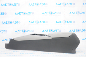 Console central armrest Honda Accord 18-22 gray leather, with air duct, scratches