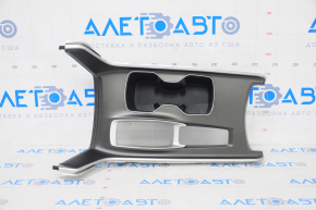 Center console trim cup holders Honda Accord 18-22 gray, worn