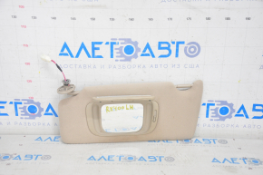 Left visor for Lexus RX300 RX330 RX350 RX400h 04-09 beige