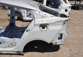 Quarter wing rear left Toyota Prius 50 16-18 without BSM white, on the body, pokes