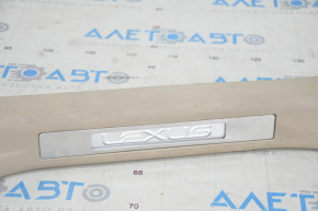 Door sill trim with illumination rear left Lexus RX300 RX330 RX350 RX400h 04-09 beige, scratches