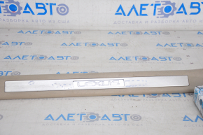 Door sill trim with illumination front right Lexus RX300 RX330 RX350 RX400h 04-09 beige, bumps, scratches