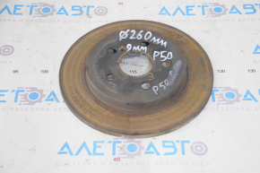 Rear right brake disc Toyota Prius 50 16-22 260/9mm rusty