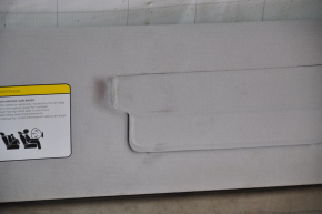 Tesla Model 3 18 Right Visor - Gray, No Hook, Cleanable
