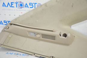 Upper left rear pillar trim Lexus RX300 RX330 RX350 RX400h 04-09 beige, dry-cleanable, scratches, scuffed