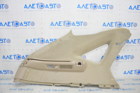 Upper left rear pillar trim Lexus RX300 RX330 RX350 RX400h 04-09 beige, dry-cleanable, scratches, scuffed