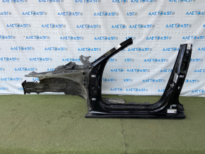 Front left quarter Audi A3 8V 15-20 4d, 5d, black, with central pillar, butt