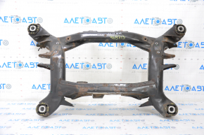 Rear subframe BMW X3 F25 11-17 rusty, 2 silent parts torn, 2 silent parts cracked