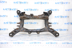 Rear subframe BMW X3 F25 11-17 rusty, 2 silent parts torn, 2 silent parts cracked