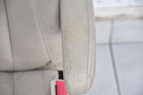 Passenger seat Lexus RX300 RX330 RX350 RX400h 04-09 with airbag, beige leather, electric, heated, cracks in leather