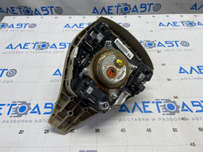 Airbag in steering wheel driver Nissan Rogue 14-16 beige, shot