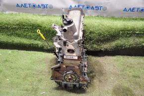 Engine VW Jetta 11-18 USA 2.0 73k 14-14-14-8 broken dipstick cover, without drive disk, without timing belt protection on spare parts