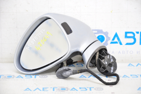 Side mirror left Porsche Panamera 14-16 pins 14+2, silver, auto-dimming, backlight, BSM