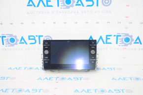 Radio tape recorder VW Tiguan 18-24 8 buttons without navigation, scratches
