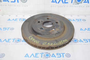 Front left brake disc for Lexus RX300 RX330 RX350 RX400h 04-09 type 1 320/28mm