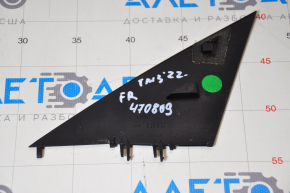 Mirror cover triangle outer front right Tesla Model 3 18- black, glossy, broken fasteners