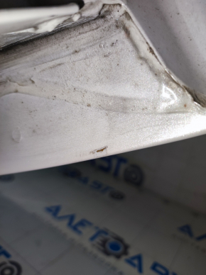 Tesla Model 3 21 bare trunk lid - electric white PPSW, scratches on edge and corners